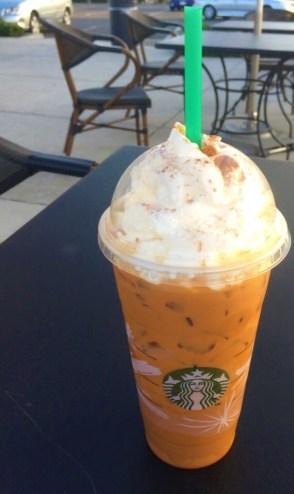 Iced Pumpkin Spice Latte Starbucks