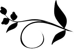 silhouette of flower clip art