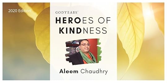 placard announcing hero of kindness