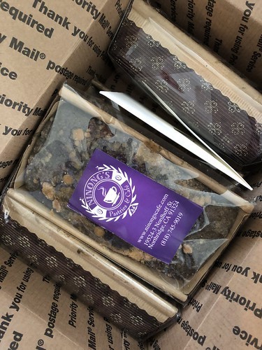 Ninong's ube coffee cake, wrapped