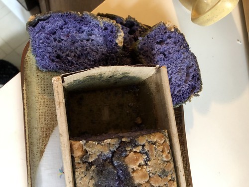 Ninong's ube coffee cake
