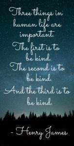 be kind