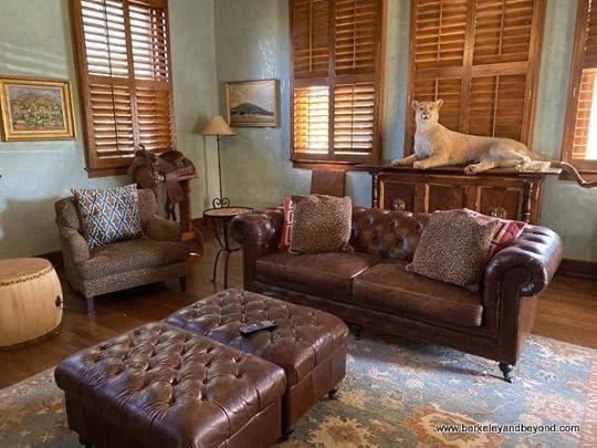 lobby at Gage Hotel in Marathon, Texas