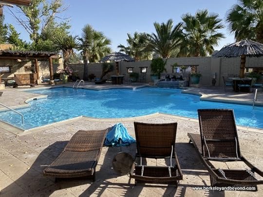 swimming pool for Los Portales section at Gage Hotel in Marathon, Texas