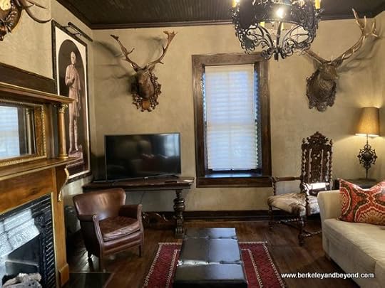 parlor at Captain Shepard House at Gage Hotel in Marathon, Texas
