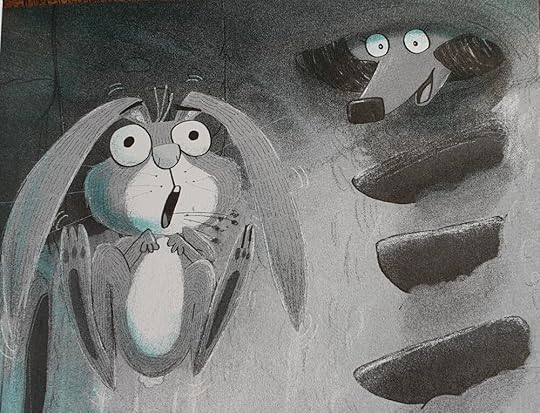 Detail from Rabbit & Bear: Rabbit’s Bad Habits by Julian Gough, ill. by Jim Field (Hodder 2016) | Illustration © Jim Field 2016