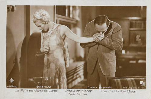 Gerda Maurus and Gustav von Wangenheim in Frau im Mond (1929)