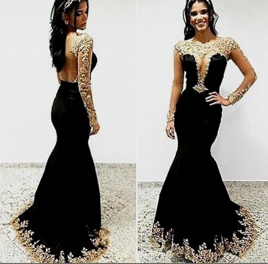 Black And Gold Prom Dresses With Sleeves Naf Dresses Within Black ...