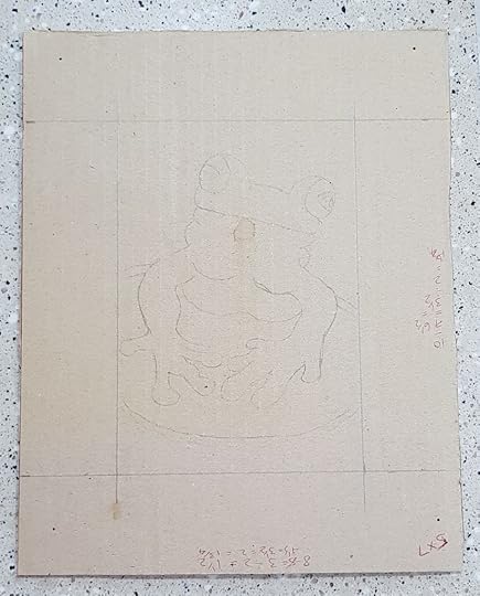 Draw a picture on the cardboard