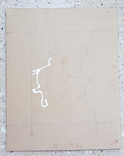 Start applying PVA glue to the lines