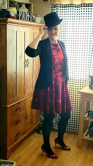 I had a little online fun today with some Facebook friends when I took the #formalfriday challenge. I haven’t been dressed this fancy since Christmas! (And it’s only the second time since then I’ve worn full-face makeup.) It was fun feeling fancy for a while. I might make this a weekly thing. Wanna join?