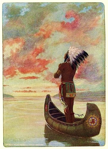 File:WESTWARD, WESTWARD, HIAWATHA - from The Story of Hiawatha, Adapted from Longfellow by Winston Stokes and Henry Wadsworth Longfellow - Illustrator M. L. Kirk - 1910.jpg