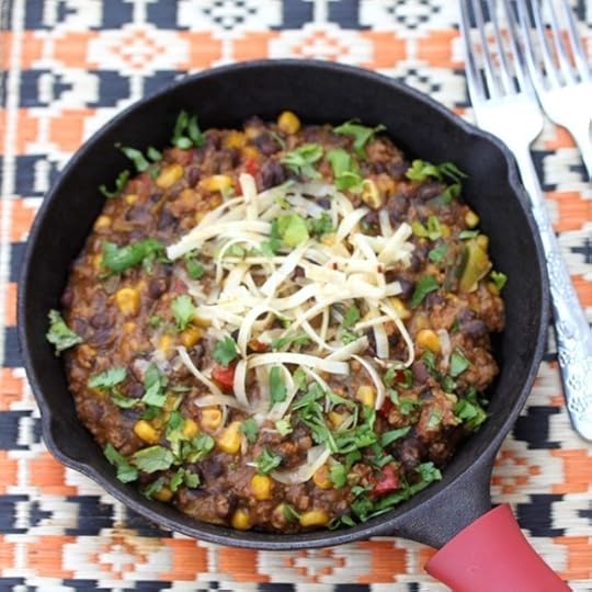 Easiest ever Mexican Skillet and Tamale Pie