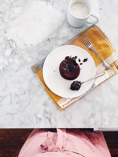 A Single Molten Chocolate Cake