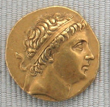 Diodotus of Bactria on a coin, (first century AD, around modern Afghanistan)