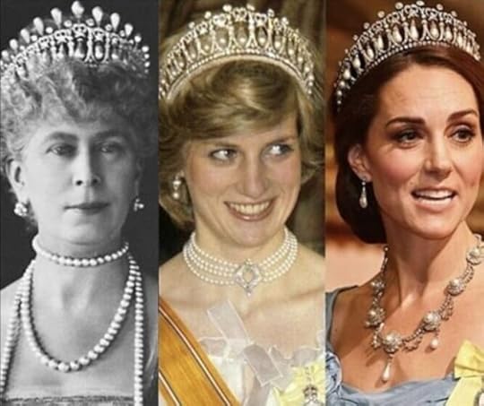 Queen Mary, Diana, Princess of Wales, and Kate, Duchess of Cambridge
