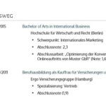 45 by Abitur Im Lebenslauf