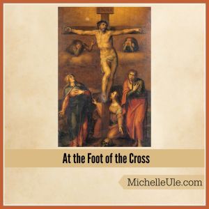 Jesus and the foot of the cross