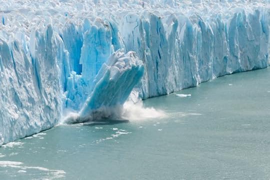 Melting glaciers are pushing down the bottom of the ocean
