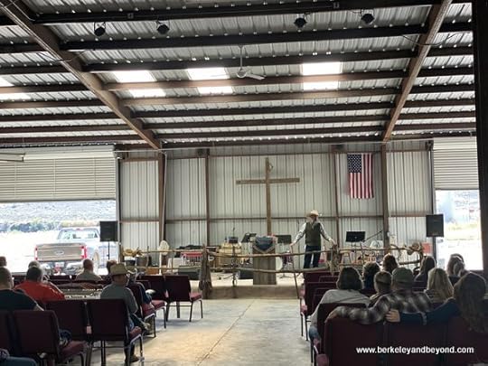 congregation at Big Bend Cowboy Church in Alpine, Texas