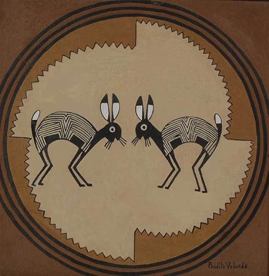 Mimbres Rabbits by Pablita Velarde Santa Clara Pueblo