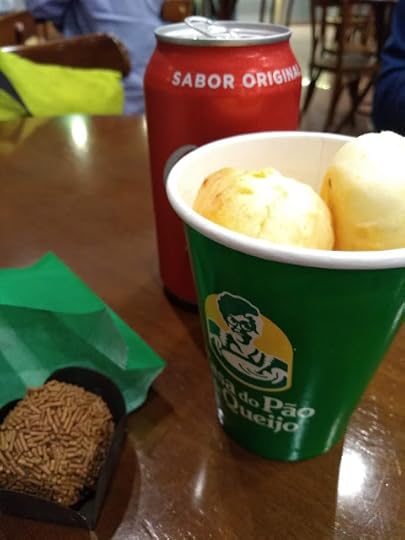Pão de queijo; GRU, Brazil