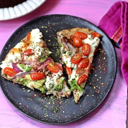 Sourdough Pizza with Shaved Broccoli