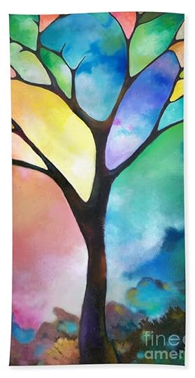 Original Art Abstract Art Acrylic Painting Tree Of Light By Sally ...