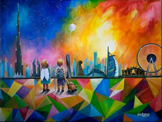 I Made This Dubai Abstract Painting To Combat My Anxiety