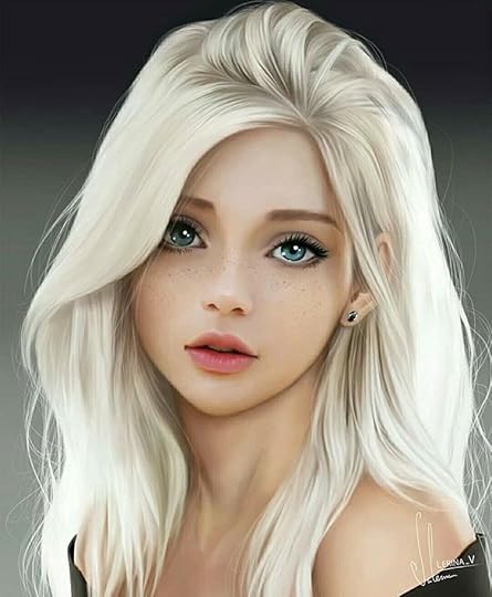 Blue eyed blonde | Anime art girl, Woman face, Digital art girl