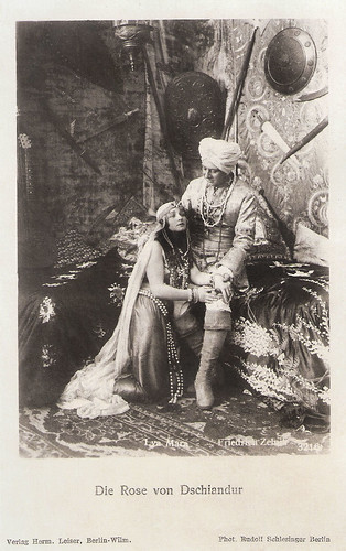 Lya Mara and Friedrich Zelnik in Die Rose von Dschiandur (1918)