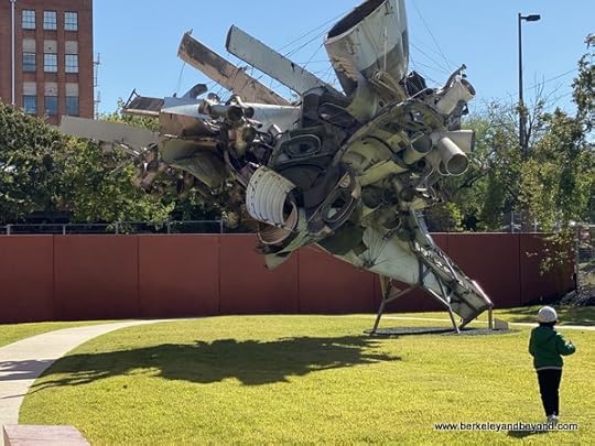 outdoor sculpture garden at Ruby City art museum in San Antonio, Texas
