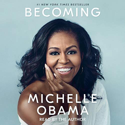 The audio book cover of Michelle Obama's book Becoming