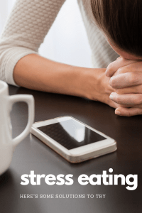 stress eating, I eat because I am stressed