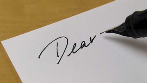 writing a letter