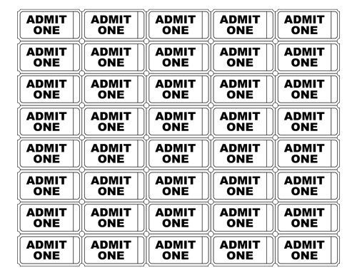 free printable admit one ticket templates blank downloadable pdfs tim s printables admit one ticket movie ticket template ticket template