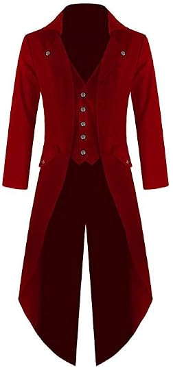 Darkrock Men's Cotton Twill Steampunk Tailcoat Jacket Goth ...