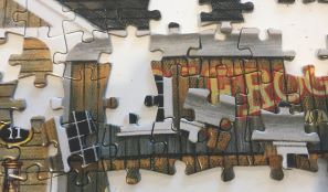 Puzzle making, writing a biography, mismatched piece