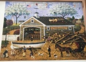 completed puzzle, writing a biography, all the pieces correctly in place.