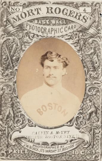 21 year-old Cal McVey in 1871. His father had to co-sign his first contract with the Cincinnati Red Stockings because he was a minor. He starred for the undefeated 1869 club as a 19 year-old.