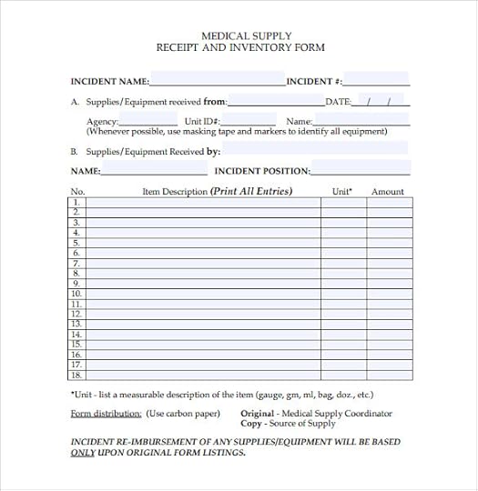 20 medical receipt templates word pdf google docs free premium templates