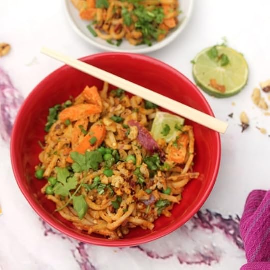 Creamy Cilantro Lime Snacking Noodles