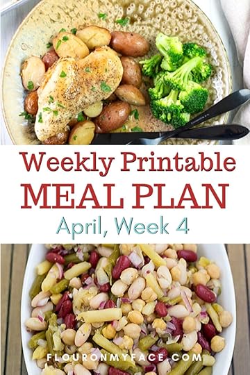 April Meal Plan Week 4 preview image