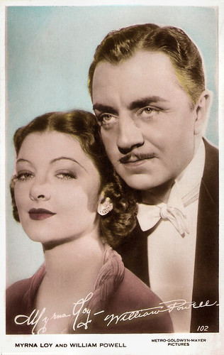 Myrna Loy and Wiliam Powell