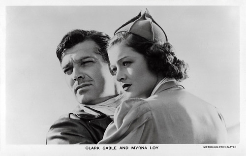 Clark Gable and Myrna Loy in Test Pilot (1938)