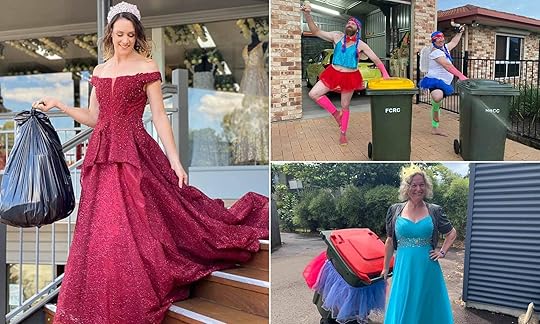 Bored Australians dress up to take the bins out because it's the ...