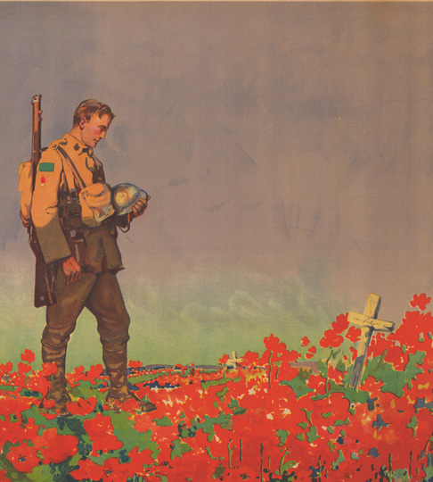 File:Poppies with soldier and grave detail, If Ye Break Faith - Victory bonds poster (cropped).jpg