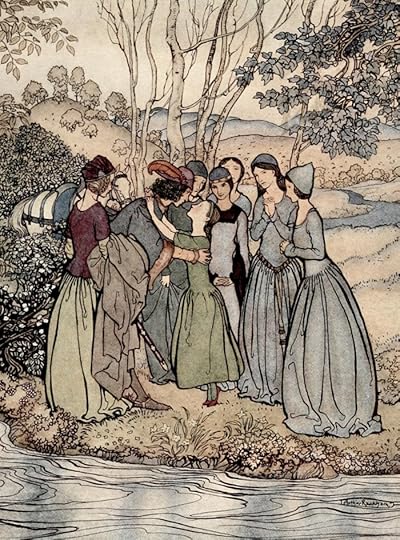 A Child Ballad illustration by Arthur Rackham