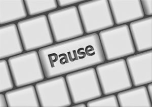 pause button covid on keyboard
