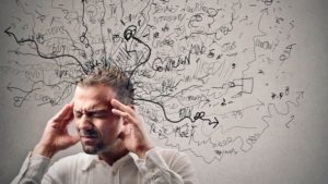 man stressed